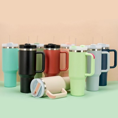 2023跨境新款40oz不锈钢保温杯二代冰霸杯手柄汽车杯户外水杯批发图1