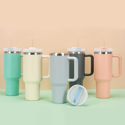2023跨境新款40oz不锈钢保温杯二代冰霸杯手柄汽车杯户外水杯批发图2