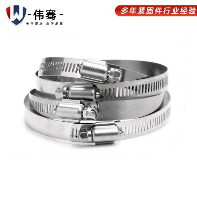 现货供应不锈钢卡箍 强力双环喉箍 紧固双钢丝强力 卡箍 316图2