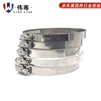 现货供应不锈钢卡箍 强力双环喉箍 紧固双钢丝强力 卡箍 316图4