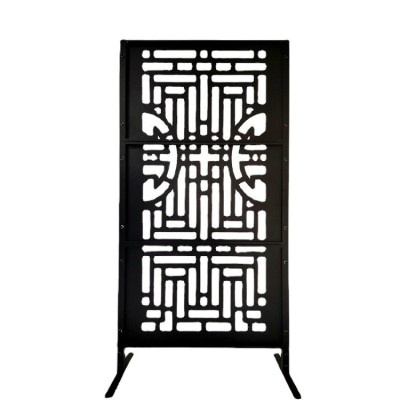 简约现代北欧屏风轻奢铁艺隔断客厅创意玄关装饰网红金属立柱墙饰图2