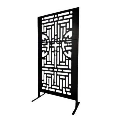 简约现代北欧屏风轻奢铁艺隔断客厅创意玄关装饰网红金属立柱墙饰图3