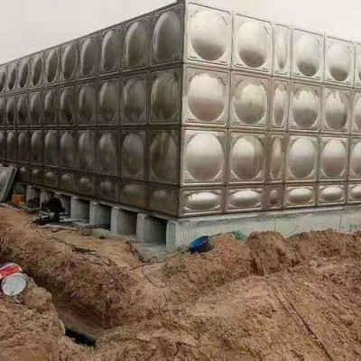 不锈钢生活水箱加工 无负压供水设备 酒店保温水塔图2