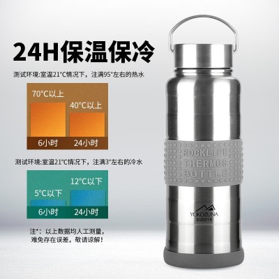 全钢户外保温杯大容量1000ml便携316不锈钢车载运动24h保温水杯图2