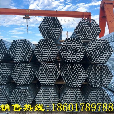 现货50 89穿线焊管钢带镀锌圆管直径102*3.0友发镀锌管可配送到厂