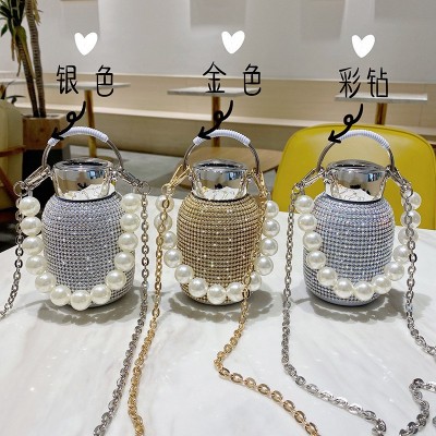 满钻保温杯高颜值大肚杯不锈钢贴钻杯女生水杯便携保温壶直播间