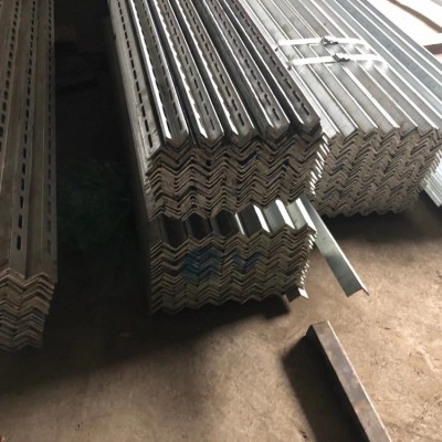 硕金 热轧钢材加工 冷弯冲孔角钢 电厂电力支架建筑幕墙镀锌角铁图2