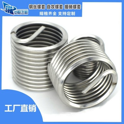 中航飞航紧固件 不锈钢钢丝螺套 304材质 内外牙螺母螺纹转换牙套图3