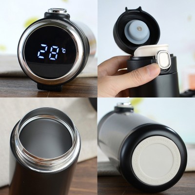 一件代发304不锈钢保温杯学生智能豌豆弹跳杯便携运动水杯礼品杯图4
