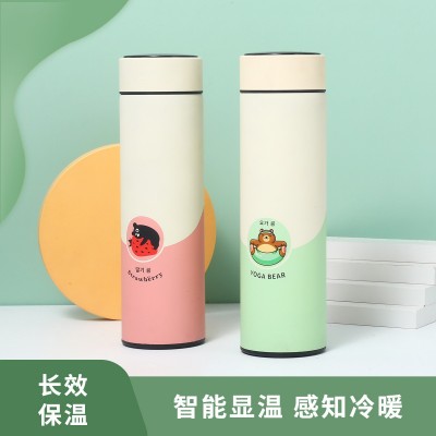 创意保温杯 不锈钢智能显示温度水杯 小清新男女学生水杯厂家直销图2