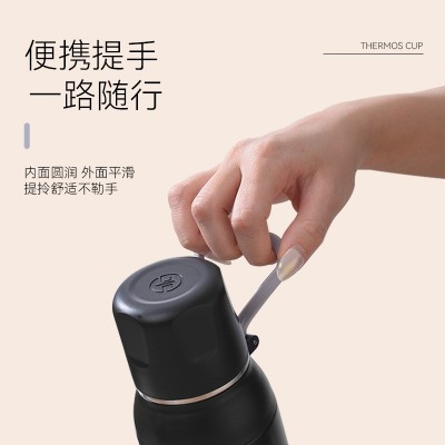 316不锈钢茶水分离杯提手便携随身杯现货厂家直供弹跳保温杯批发图3