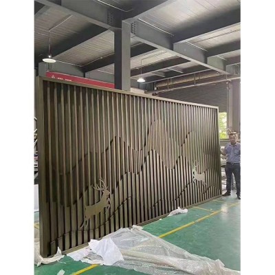 不锈钢蝴蝶造型隔断 金属屏风厂家图2