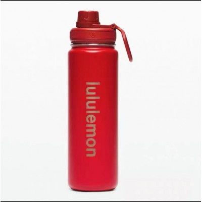 露露lululemonl双层304不锈钢户外运动水壶710ml学生保温保冷水杯图5