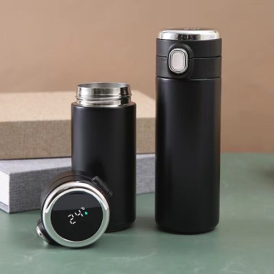 智能不锈钢保温杯男女简约水杯显示温度豌豆弹跳杯伴手礼搭配杯子图4