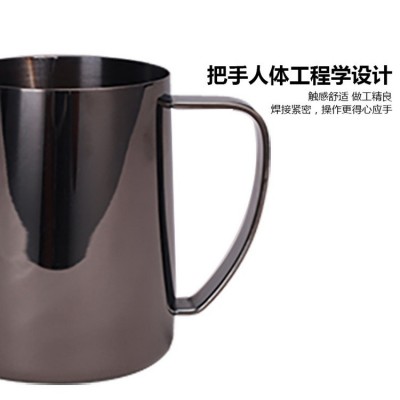 304不锈钢咖啡胶囊杯日式拉花杯 拉花缸 花式咖啡杯咖 可批发 -@图4