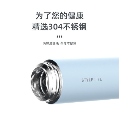 saylee 小立 莱特304不锈钢真空保温杯便携水杯随手杯女生水杯图4