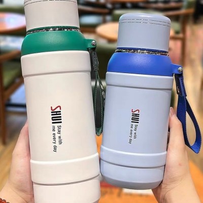 新款向善高档316不锈钢保温杯男士大容量茶水分离泡茶杯商务水杯图2