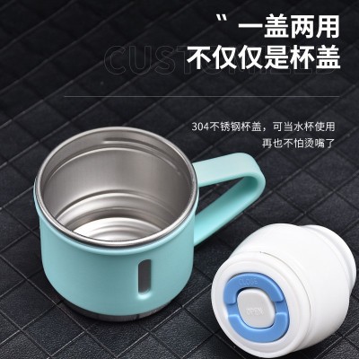 跨境304不锈钢保温杯套装一杯三盖双层商务手提杯办公礼品杯套装图4