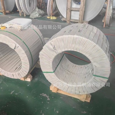 现货304 201 316L 310S不锈钢带捆扎带打包带精密分条可拉丝镜面图2