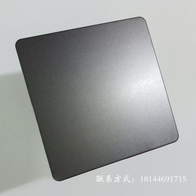 不锈钢喷砂板苹果砂哑光抗指纹彩色板雾面黑钛玫瑰金香槟金古铜色图2
