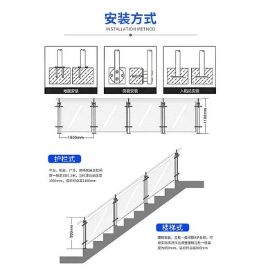 厂家304不锈钢立柱可定商场玻璃栏杆车站楼梯立柱不锈钢工程立柱图4