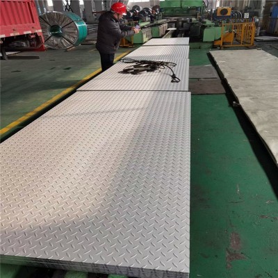 304不锈钢防滑板花纹板 316L工业镜面拉丝不锈钢压花板可定尺切割图3