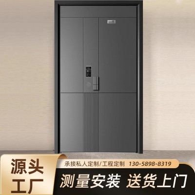 现货甲级防盗门进户门入户门不锈钢大门防盗门进户门铸铝门定 制