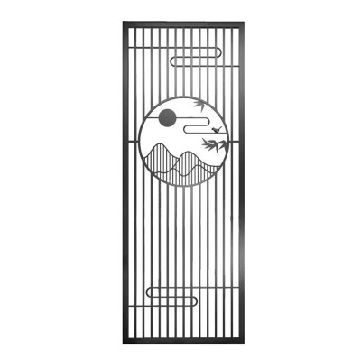 佛山厂家定制新中式不锈钢屏风酒店玄关隔断屏风金属屏风工程屏风图5