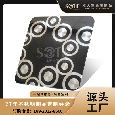 不锈钢镭射板定制厂家 不锈钢艺术板材 常用的不锈钢镭射扇形装饰