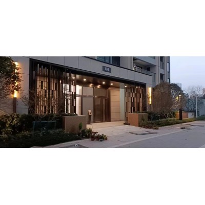 不锈钢屏风 建筑酒店装饰装修 屏风隔断 新中式风格 昱辰金属定制图4