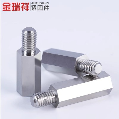 不锈钢单头六角螺柱隔离柱支撑柱连接螺丝柱M2M2.5M3M4M5M6M8M 10图3