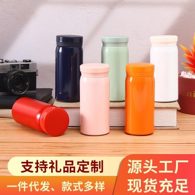 简约不锈钢迷你保温杯户外便携小容量口袋杯可爱学生礼品杯批发图2
