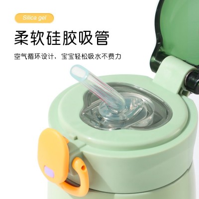 儿童保温杯女士带吸管弹跳杯便携简约随手杯学生情侣保温杯定制图4