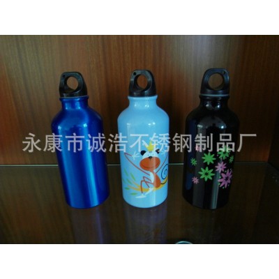 供应单层铝合金运动水壶300ML/400ML/500ML/600ML，带登山扣图4