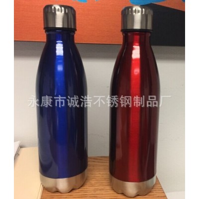 厂家直供双层不锈钢真空可乐瓶 运动水壶 食品级304 可定色和LOGO图4