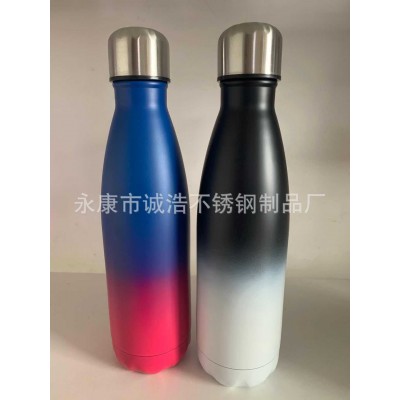 厂家直供双层不锈钢真空可乐瓶 运动水壶 食品级304 可定色和LOGO图5