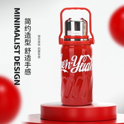 网红爆款316不锈钢保温杯 户外便携带提绳水壶大容量真空旅行壶图4