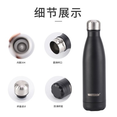 sx亚马逊304不锈钢500ml可乐瓶保温杯17oz运动水壶户外 水杯喷塑图5