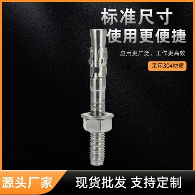 304/316不锈钢车修壁虎膨胀螺栓M6-M24拉爆攀岩钉电梯膨 胀螺丝图5