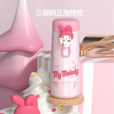 三丽鸥艾美保温杯迷你小巧口袋杯可爱女生创意便携不锈钢水杯批发图3
