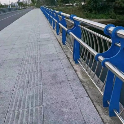 不锈钢景观桥梁护栏 人行道防撞栏杆 隔离镀锌钢管 世旺图5