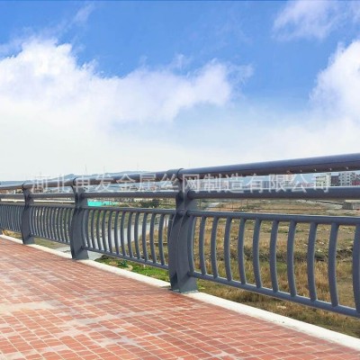 立交桥两侧护栏 交通景观河道桥梁防撞防护栏 铝合金不锈钢防护栏图1
