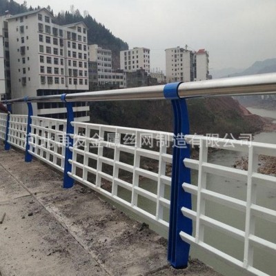 立交桥两侧护栏 交通景观河道桥梁防撞防护栏 铝合金不锈钢防护栏图3