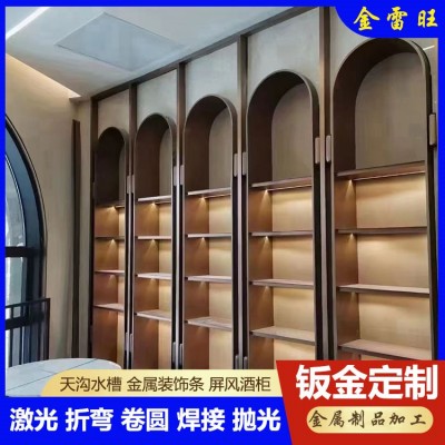 制定不锈钢格栅 别墅园林庭院金属玄关屏风隔断 304旋转楼梯图4