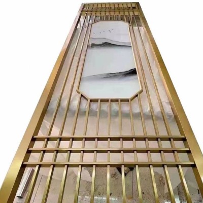 制定不锈钢格栅 别墅园林庭院金属玄关屏风隔断 304旋转楼梯图3