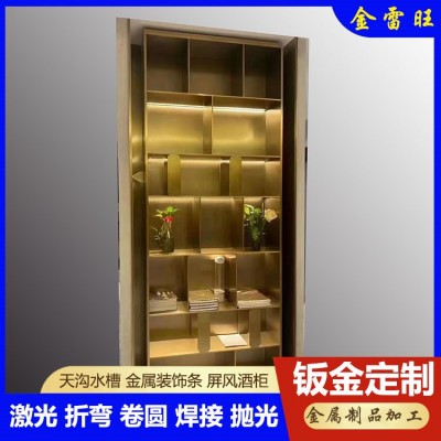 制定不锈钢格栅 别墅园林庭院金属玄关屏风隔断 304旋转楼梯图5