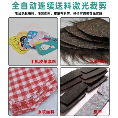 面料自动送料激光裁剪机 毛绒玩具布料皮革全自动上料激光切割机图2