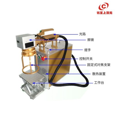【诚至上】激光打标机光纤迷你小型便携式金属刻字镭射打码雕刻字图2