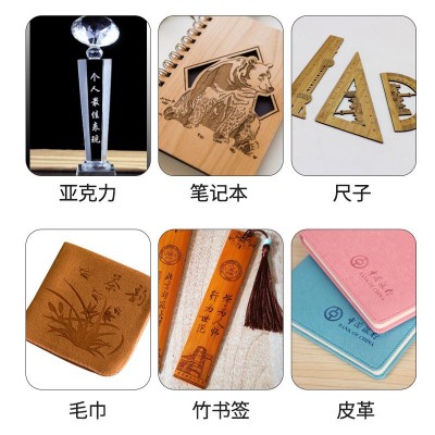 30W60W100W150瓦二氧化碳激光打标机皮革竹木石头纸C O2硅胶雕刻机图4