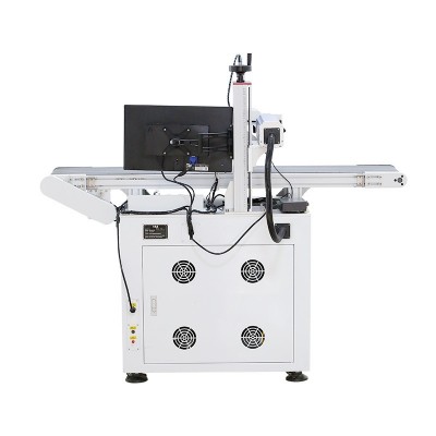 激光打标机视觉自动定位工业流水线金属塑料标刻玻璃水晶 雕刻字机图1